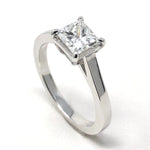 anello solitario Diamante Princess ct 1,01 F VS2