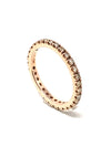  Maiocchi Milano Band Ring with Brown Diamonds 0.62 ct