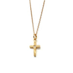  Antelope Cross Necklace in Rose Gold and Diamond