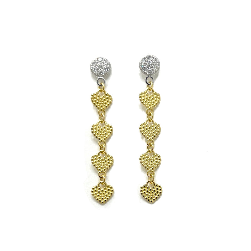  Quaglia Earrings in Yellow and White Gold and Diamonds E618-28_Or