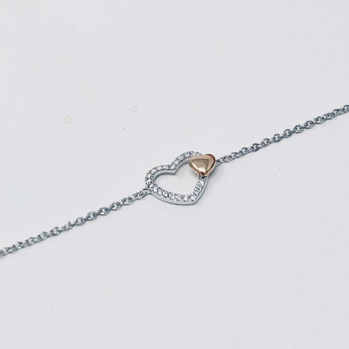 Maiocchi Milano Heart Bracelet with Diamonds 0.06 ct