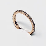  Maiocchi Milano Band Ring with Brown Diamonds 0.27 ct