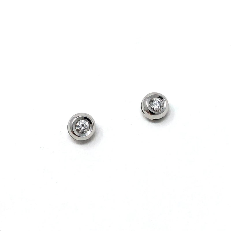  Quaglia Light Point Earrings H076 White Gold and Diamond ct 0.10 F VS2