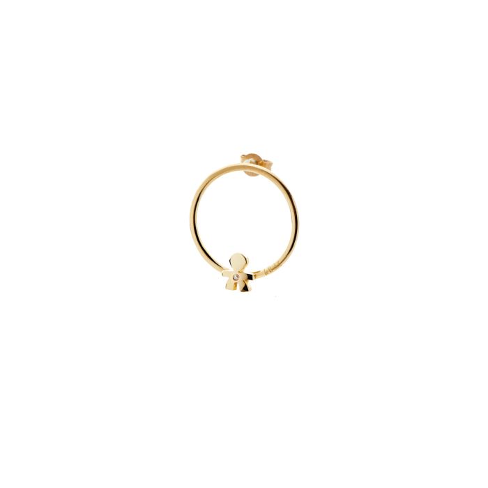  Le Bebè Les Petites Mono Child Earring in Yellow Gold and Diamond LBB710