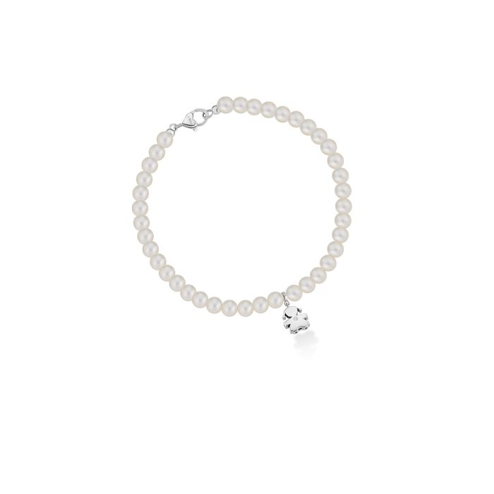  Le Bebè Le Perle Baby Girl's Bracelet White Gold Pearls and Diamond LBB803