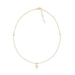  Le Bebè Le Perle Baby Necklace Yellow Gold Pearls and Diamond LBB820