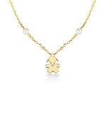  Le Bebè Le Perle Girl's Necklace in Yellow Gold Pearls and Diamond LBB831