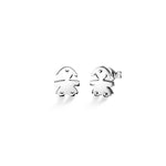  Le Bebè I Mini Earrings for Girls in White Gold LBB053