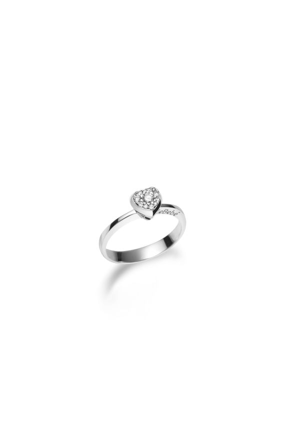 Le Bebè Gli Amori Anello Oro Bianco e Diamanti Bimbo LBB115