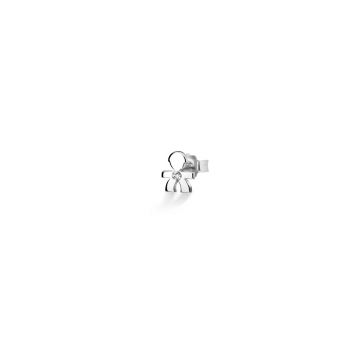  Le Bebè Le Briciole Baby Earring in White Gold and Diamonds LBB309