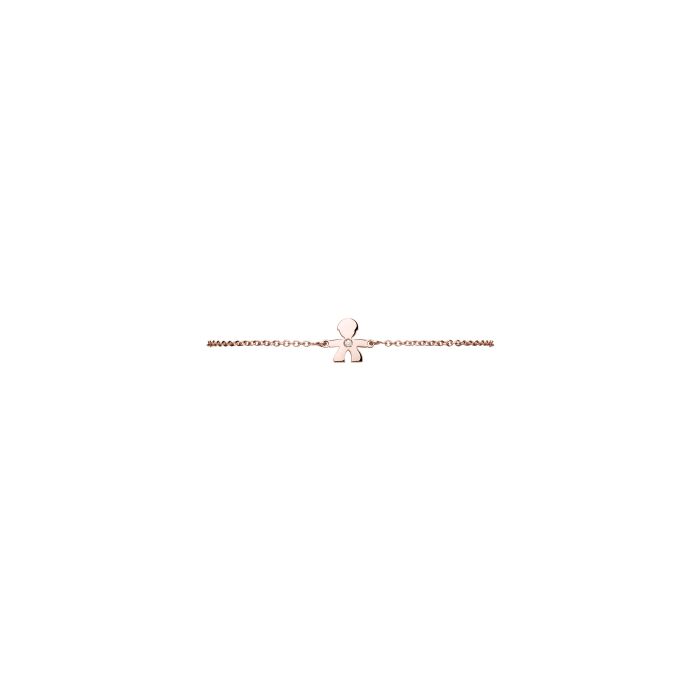  Le Bebè Le Briciole Baby Bracelet in Rose Gold and Diamonds LBB325