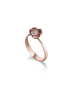  Le Bebè Lovely Yellow Gold and Bordeaux Rhodolite Ring by Sintesi LBB602
