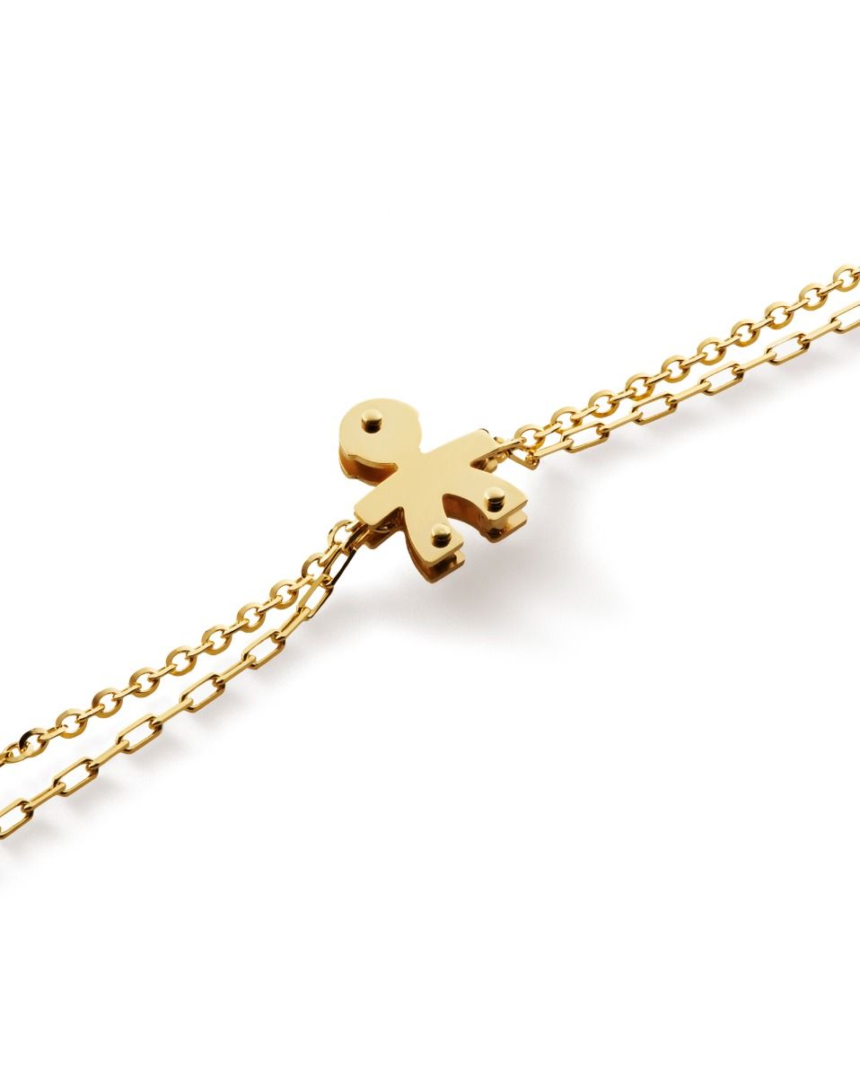 Le Bebè I Mini Yellow Gold and Diamond Baby Bracelet LBB520