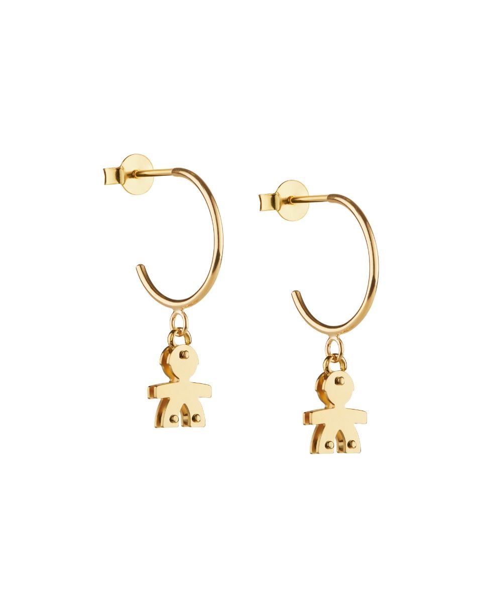 Le Bebè I Mini Orecchini Cerchietto Bimbo Oro Giallo LBB550