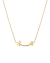  Le Bebè Les Petites Baby and Heart Necklace in Yellow Gold and Diamond LBB730