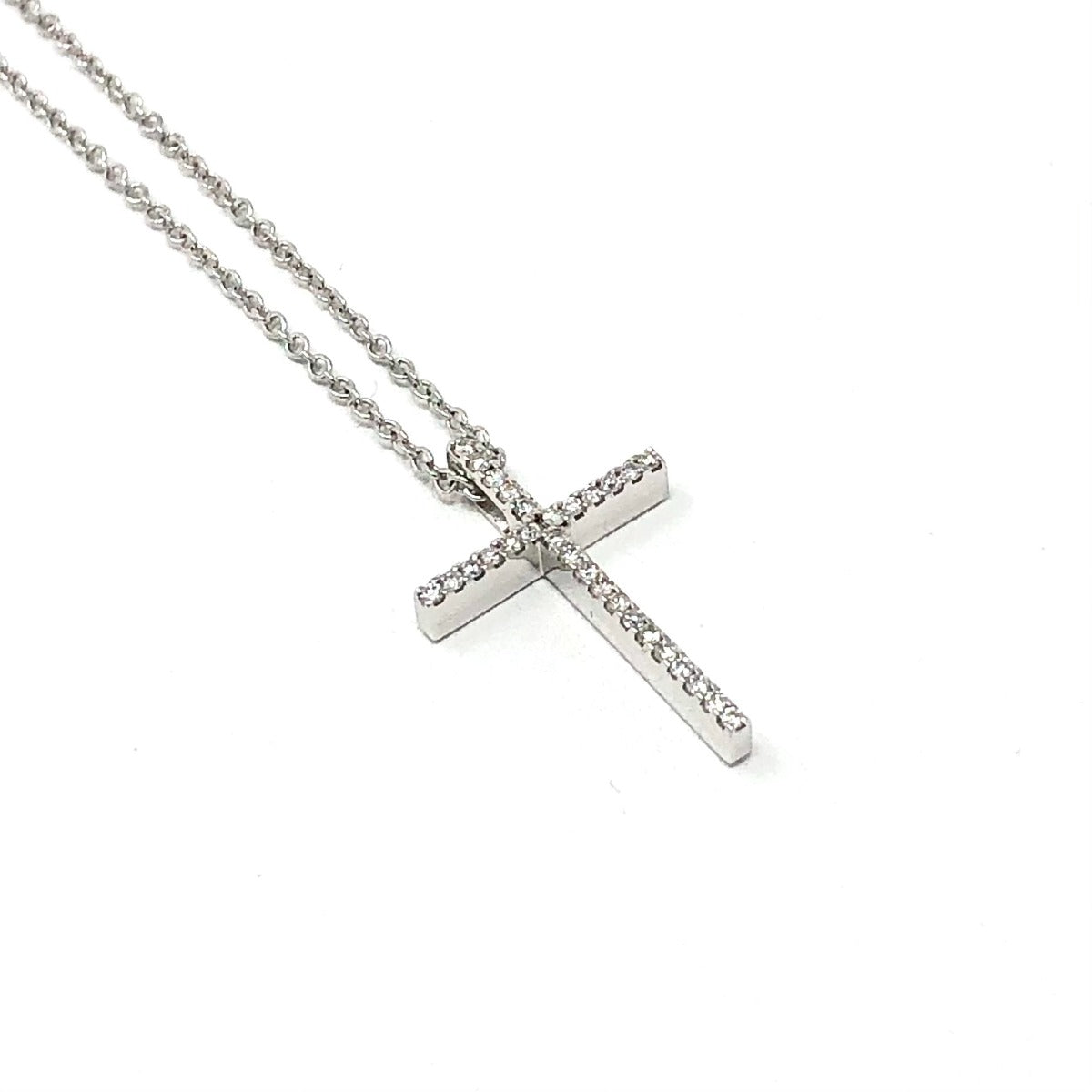 Girocollo Croce Diamanti ct 0.09