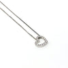  Heart Necklace Diamonds 0.18 ct