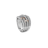  Damiani Starlight Ring in White and Rose Gold and Diamonds