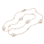  Mattioli Satuir Puzzle Necklace in Rose Gold and Mother of Pearl