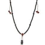  Tamashii Mundra Long Onyx Necklace NHS1500-01