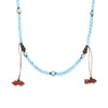  Tamashii Mundra Short Light Blue Agate Necklace NHS1600-53