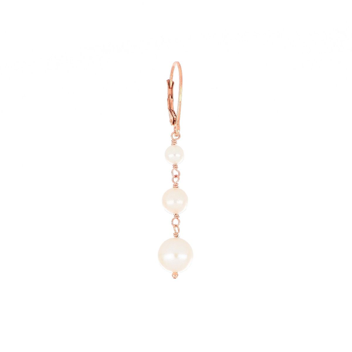  Maman et Sophie Earring With Three White Pearls ORLAB13B