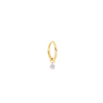  Maman et Sophie Piercing 8mm 18kt yellow gold with 0.05 ct naked diamond ORPRCG03D5P