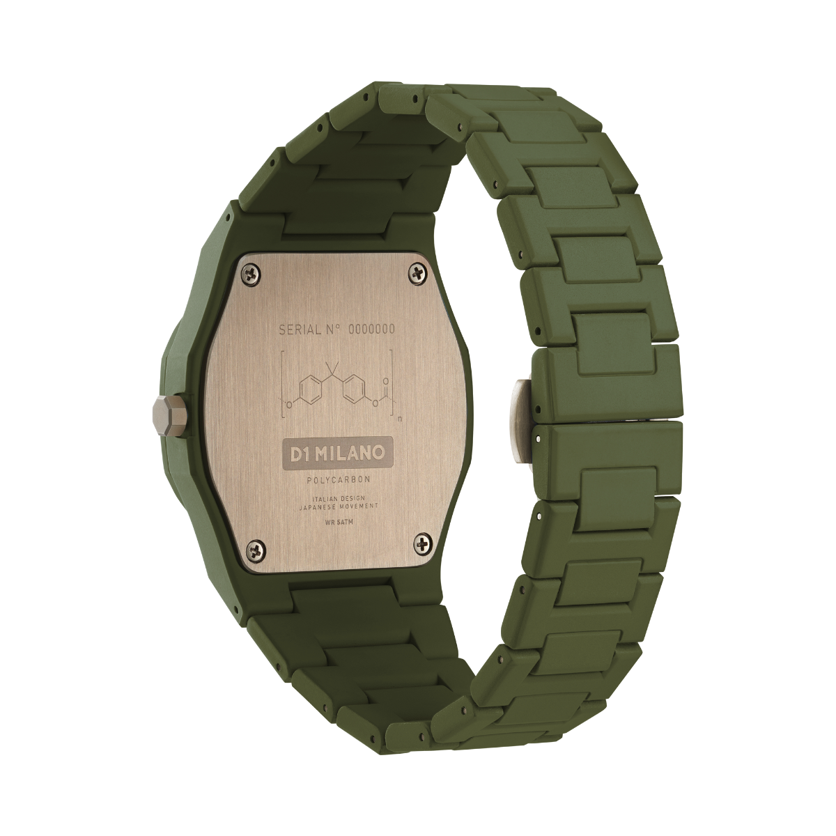 D1 Milano Polycarbon Military Green D1-PCBJ22