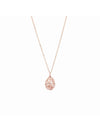  Maman et Sophie Necklace Call Angels Pink Silver PDMESCARO