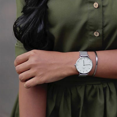 Daniel Wellington Petite Sterling 36 White