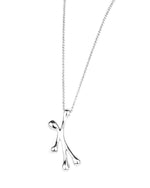  Pensieri Felici Silver necklace with mini 'hanging' pendant GS1049