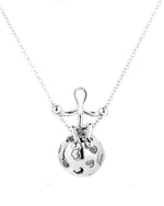  Pensieri Felici Silver necklace with 'call angels' pendant GS3005