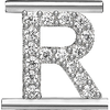  Eleonora Giordani Letter Rhodium-plated silver R