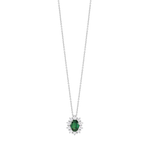  Salvini Diamond and Emerald Necklace 0.81