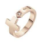 Salvini Ring Signs of the Cross Rose Gold