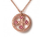  Tuum Flore Pink With Chain With Rubies