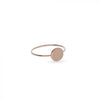  CUPID RING IN 9KT ROSE GOLD WITH ROUND SIGNAL IN 9KT ROSE GOLD