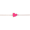 Netali Nissim Small Heart Bracelet Pink Enamel