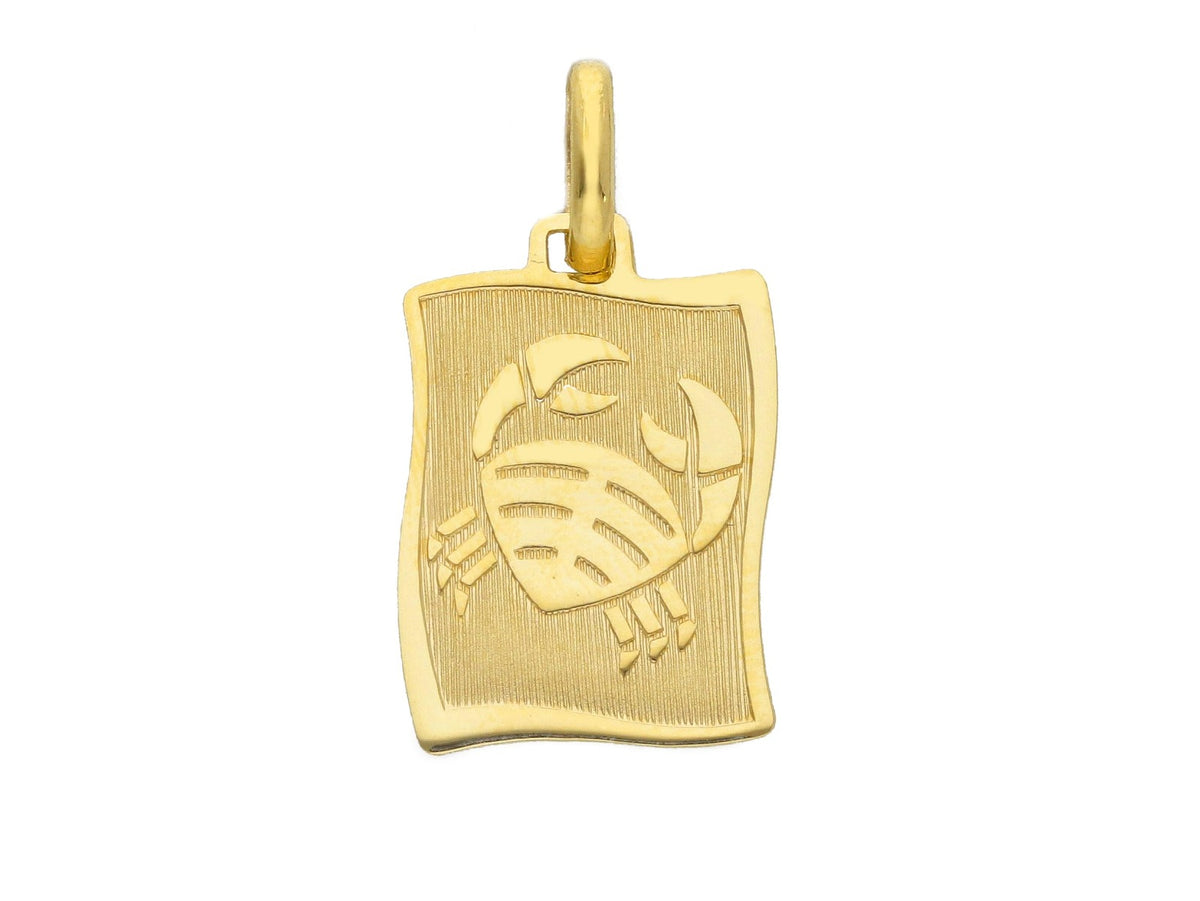  Zodiac Sign Pendant in 18kt Yellow Gold Cancer