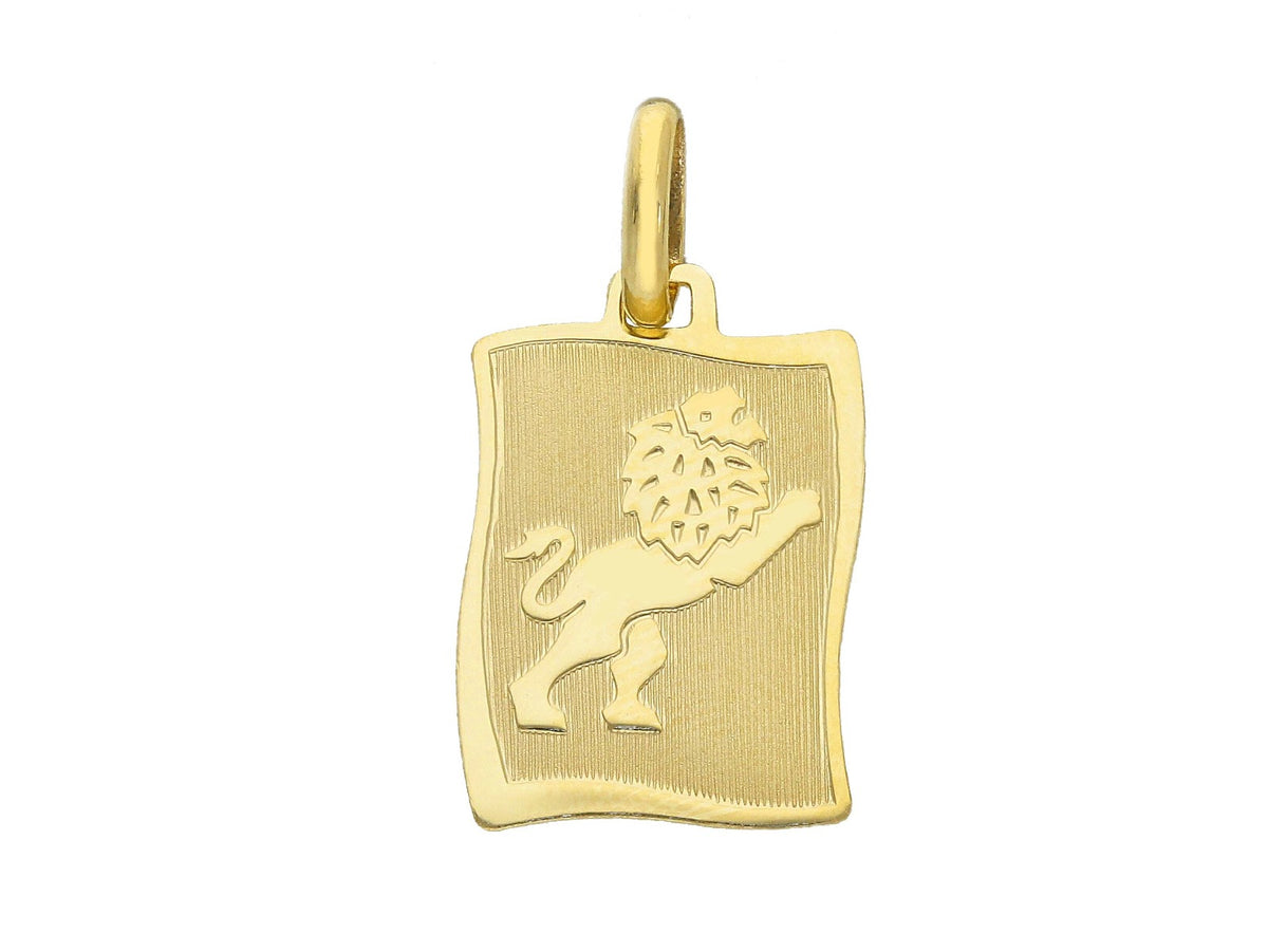  Zodiac Sign Pendant in 18kt Yellow Gold Leo