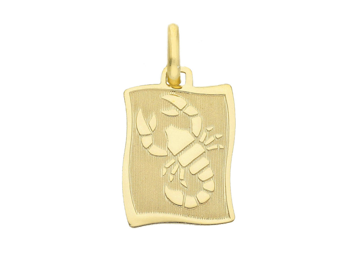  Zodiac Sign Pendant in 18kt Yellow Gold Scorpio