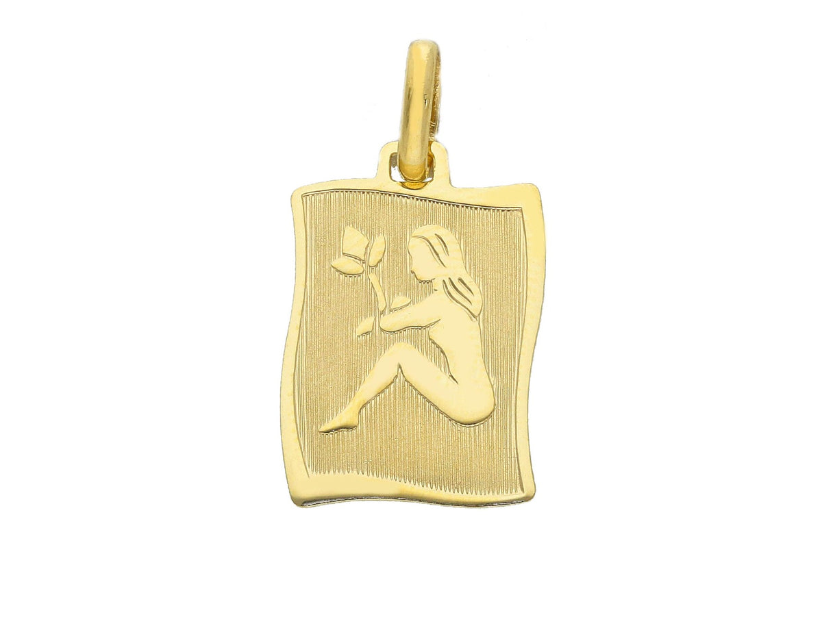  Zodiac Sign Pendant in 18kt Yellow Gold Virgo